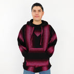 Suéter Poncho Canguro Artesanal Hoodie Acrilico Colores