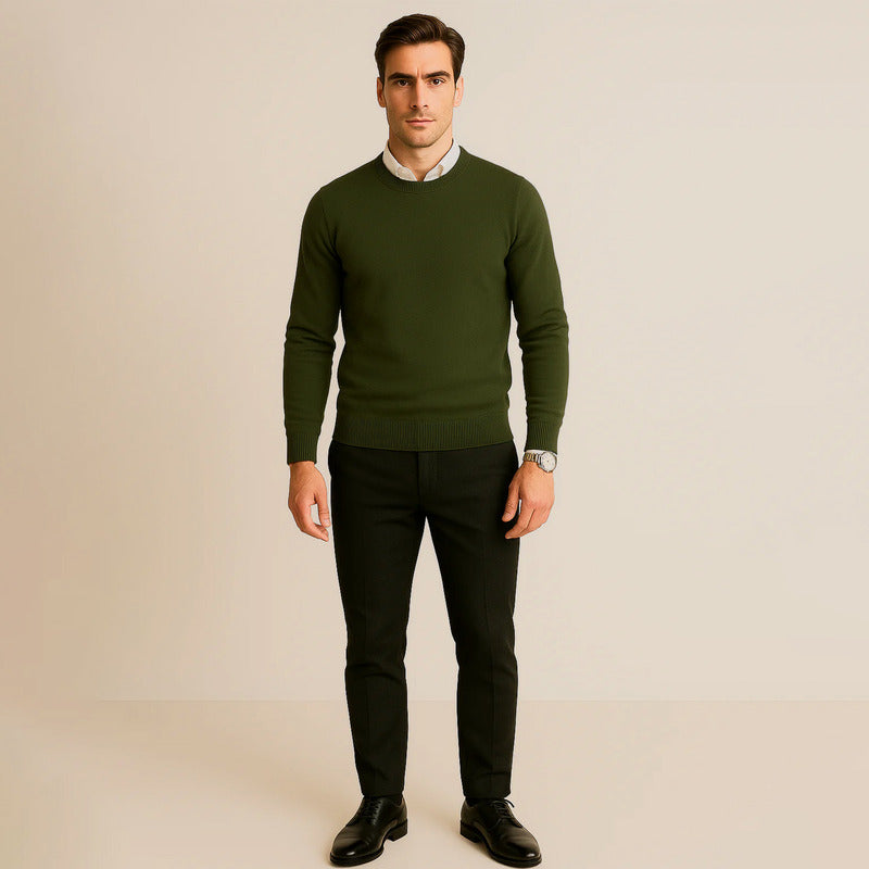 Suéter Para Hombre Básico De Punto Fino E55301 Marca Bobois®