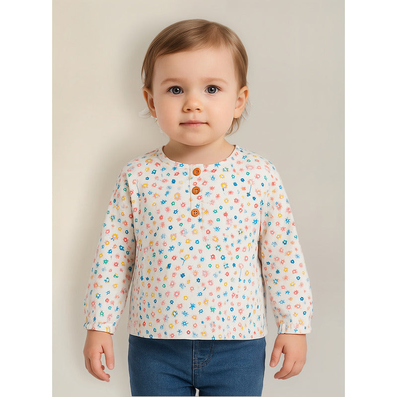 Blusa Estampada Manga Larga De Niña Mod.1283000al Losan®