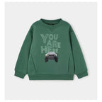 Sudadera  Confortable Para Niño Mod. 4404 Marca Mayoral® 7 Años Abeto Moster Truck