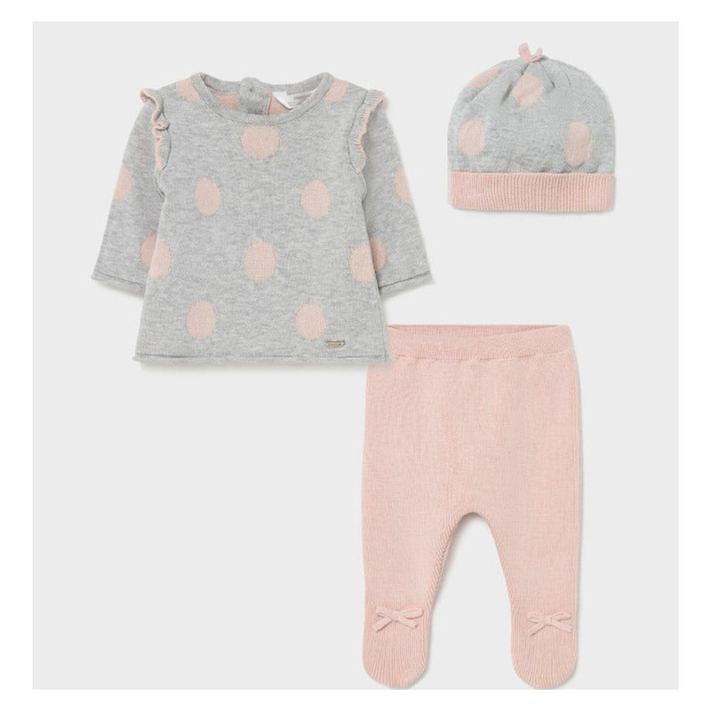 Conjunto De 3pz En Punto Tricot Ecofriends Mayoral® New Born