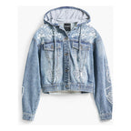 Chamarra Mezclilla Con Bordado Floral 25swed56 Desigual® Mezclilla L Floreado