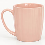 Taza De Cerámica Acanalada 370ml Estilo Nórdico Salmón 1744-98 Acanalada