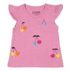Blusa Para Niña Con Estampado Mod.2181201al Marca Losan®