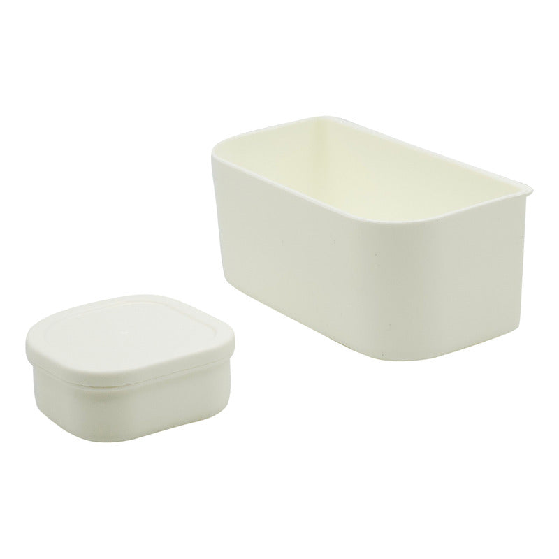 Contenedor De Alimentos Con Cubiertos Hermético Multicolor / 2415-4646