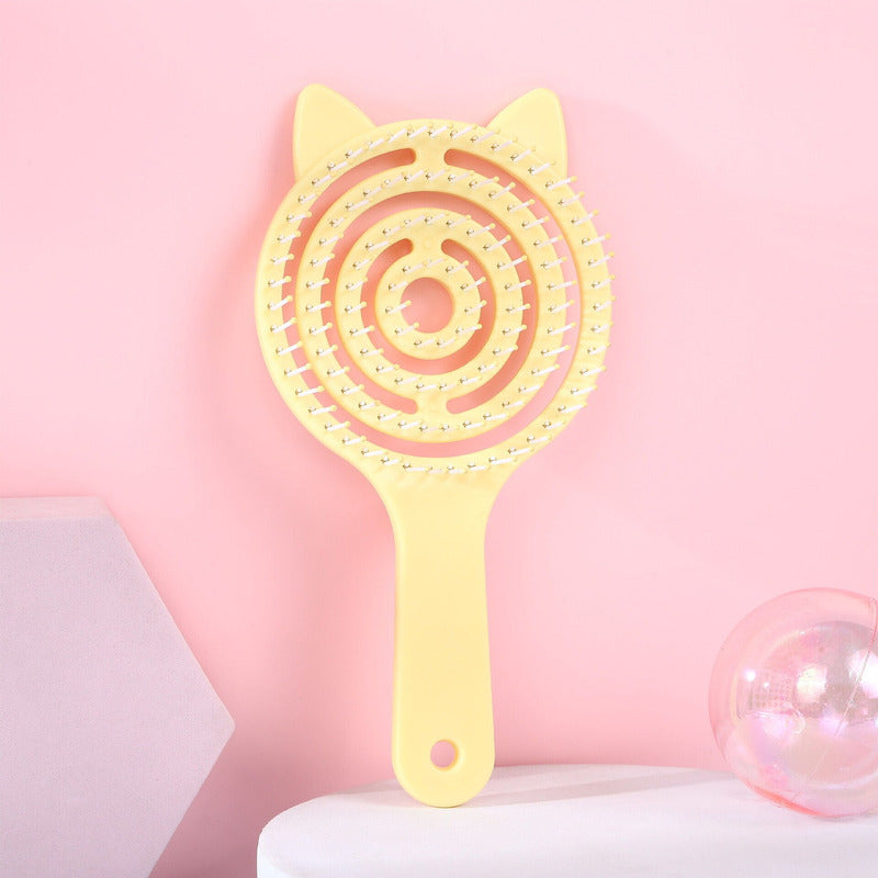 Cepillo Hueco Anti Enredos Cabello Grueso Y Delgado Flori®