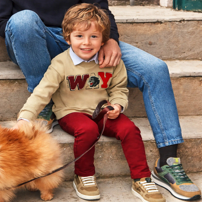 Jogger Casual  Para Niño Mod.4533 Marca Mayoral® Vino Liso 7