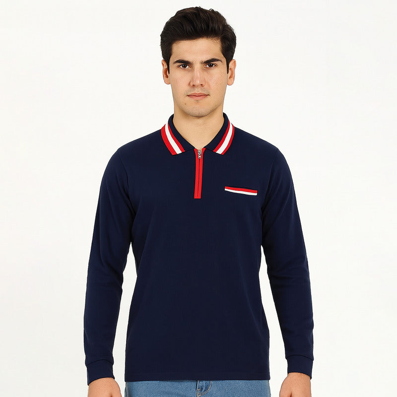 Playera Manga Larga Para Hombre Marca Polo Mode Gens®