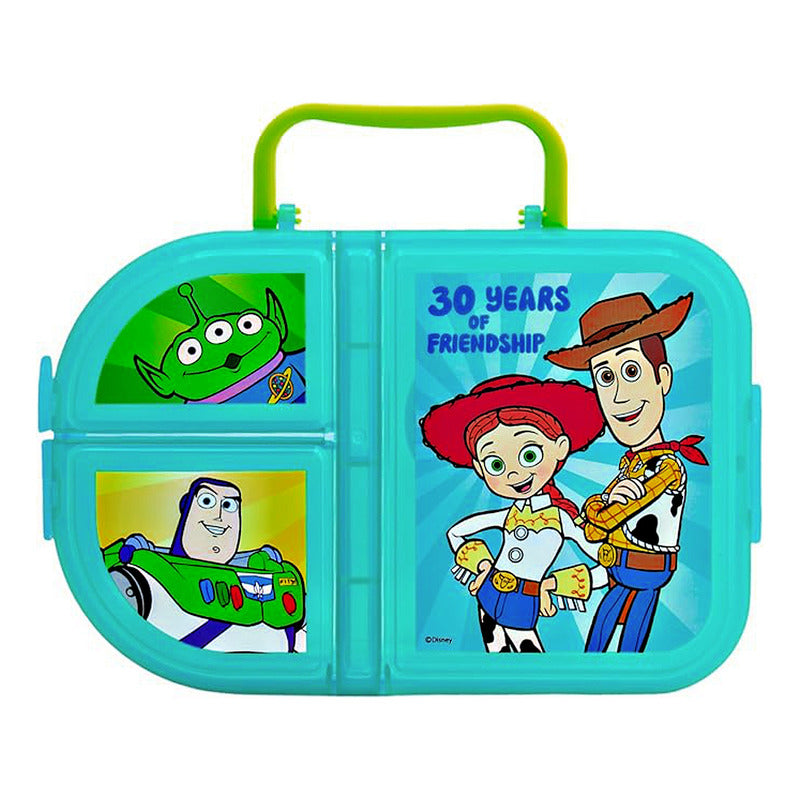 Lonchera Escolar Infantil 3 Divisiones Diseños Animados