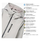 Chamarra Juvenil Impermeable Mod.6418 Marca Mayoral® Gris 14 Lisa