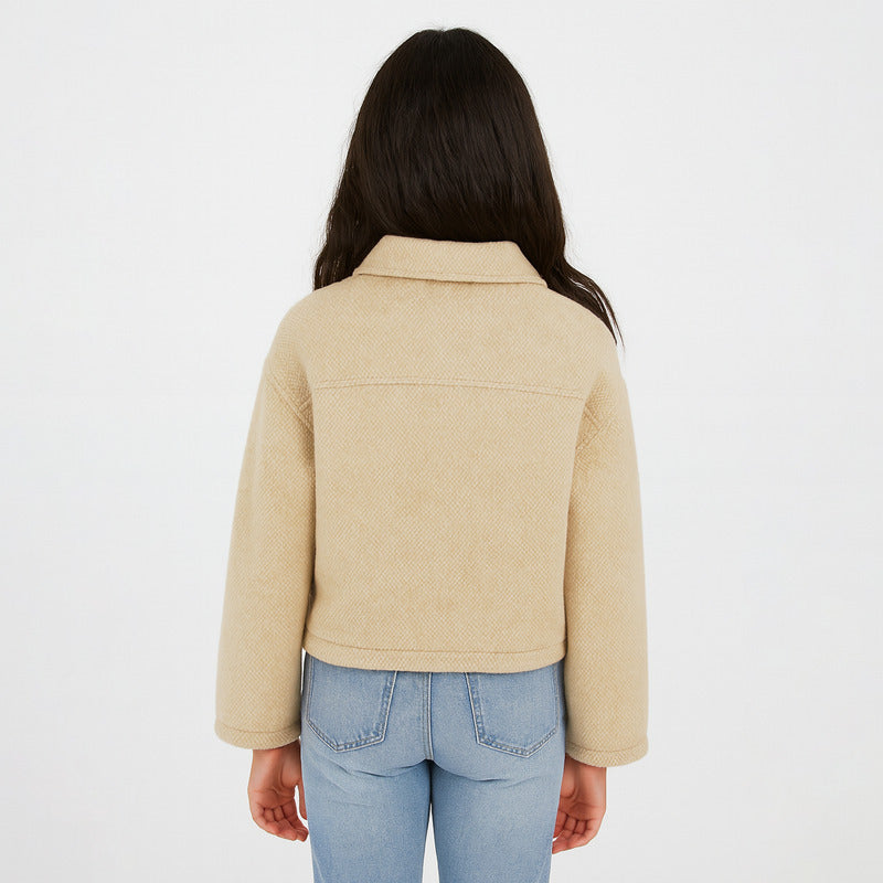 Abrigo Punto Pelo Para Niña Mod.7430 Marca Mayoral®