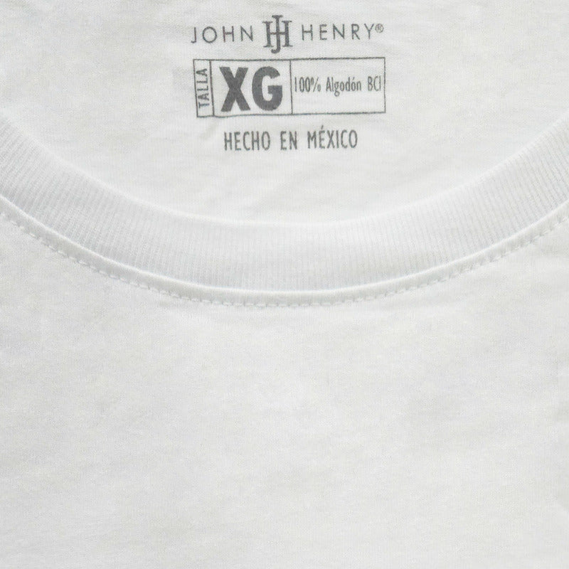 Set De 3 Playeras Algodón Cuello Redondo Mod. Cr John Henry®