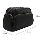 Bolso Crossbody Para Mujer Mod. Ji 2519 Jaime Ibiza® Negro Lisa Níquel Multicolor