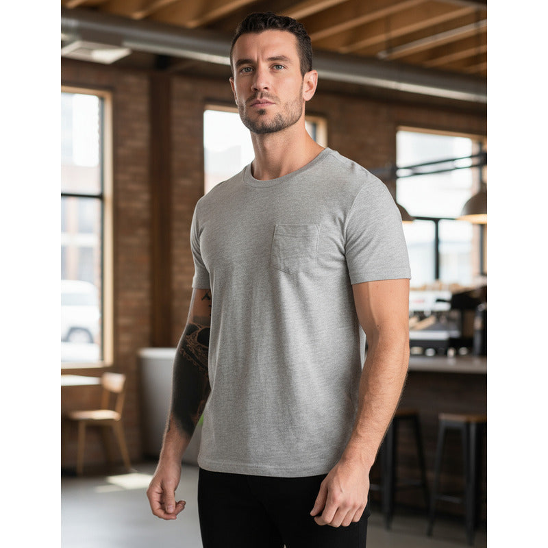 Playera Casual Básica De Hombre Marca Losan®