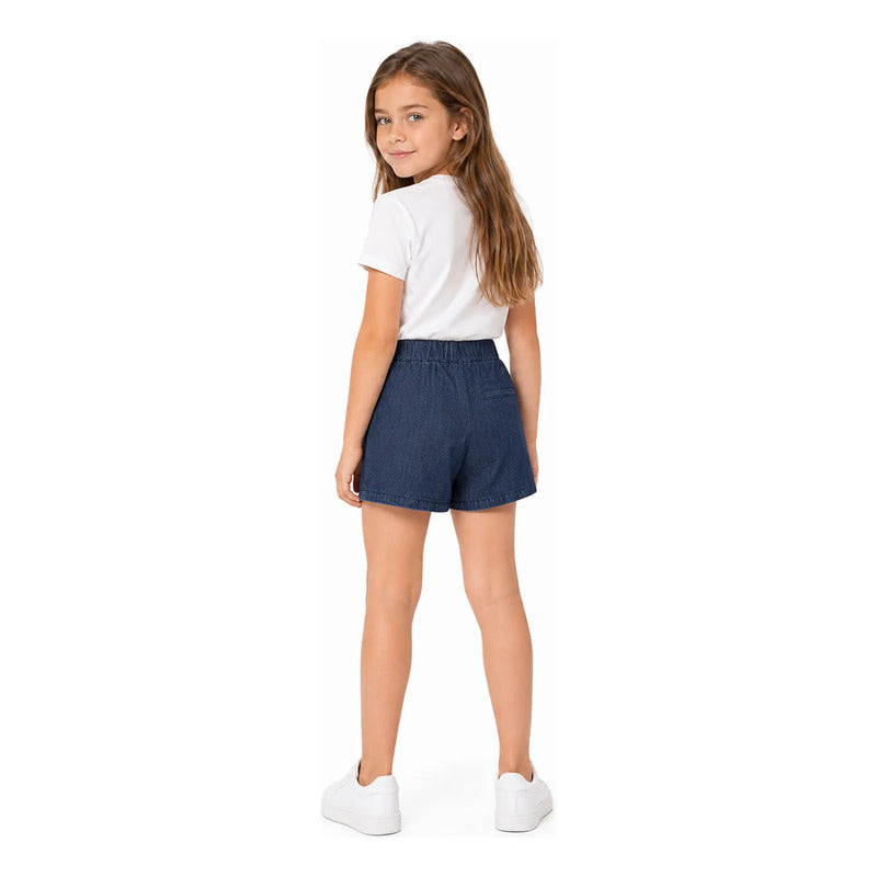 Falda Short Casual Para Niña Mod. Zkgap0402 Marca Zippy® Mezclilla Lisa 8-9 Años