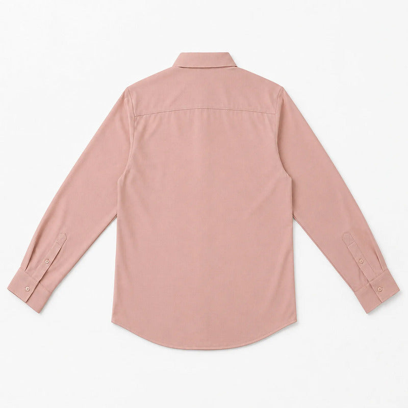 Camisa Para Hombre Micropanal Antiarrugas B61403 Bobois® Rosa Micropanal G
