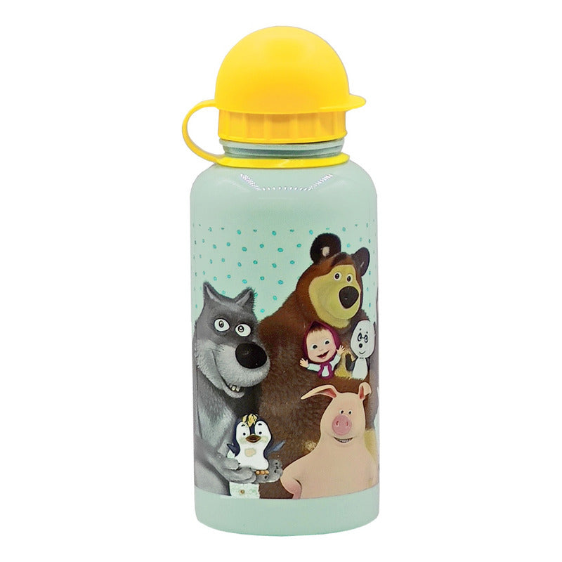 Lonchera Infantil De Plástico Con Botella Diseños Varios