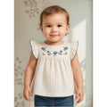Blusa Holgada Para Niña Mod.1186 Crudo Marca Mayoral® Crudo 18 Meses