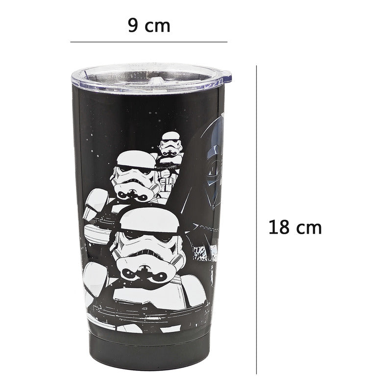 Vaso Termo Con Tapa 580ml Para Adulto Diseños Varios