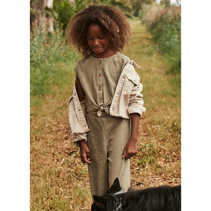 Jumpsuit Para Niña Mod.6865 Marca Mayoral® Verde Musgo 16 Años