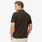 Playera Regular Fit Para Hombre Cuello Mao Mod.apmao Bobois® Chocolate Ch Lisa