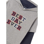 Sudadera Doble Manga Larga Para Niño 7444 Marca Mayoral® 10 Años Gris Oscuro Lisa
