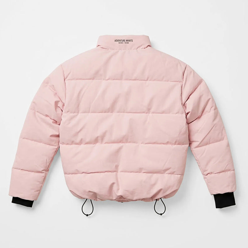 Chamarra Acolchada Para Mujer Mod. Dw90-pol9081 Greenlander® Rosa Ch Capitonado