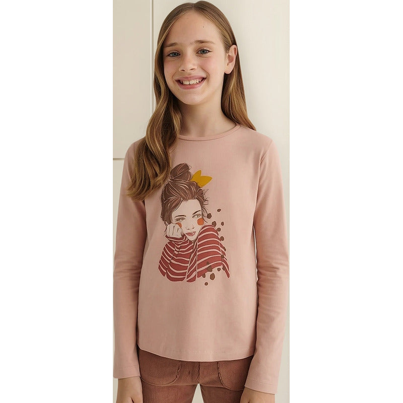 Blusa Para Niña Manga Larga Mod.7027 Marca Mayoral®