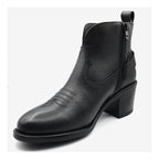 Botín Tacón 5cm Para Dama Mod. L1126163 Marca Levís® Negro Liso 23 Mx