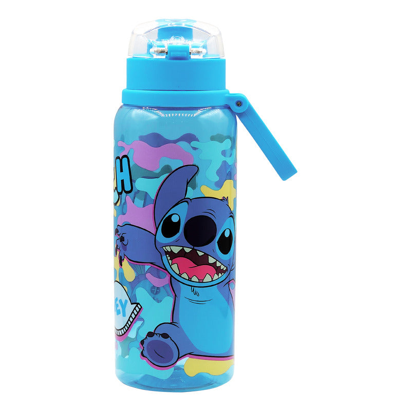 Botella De Agua Ligera Con Asa 900ml Diseños Animados