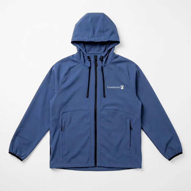 Chamarra Impermeable Para Hombre Cw90-pol9045xl Greenlander® Azul 2x Lisa