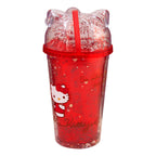 Vaso Con Popote Doble Pared Con Domo 500ml Diseños Animados