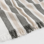 Servilleta De Cocina Multiusos Tejida 45 X 55cm Gris Rayas