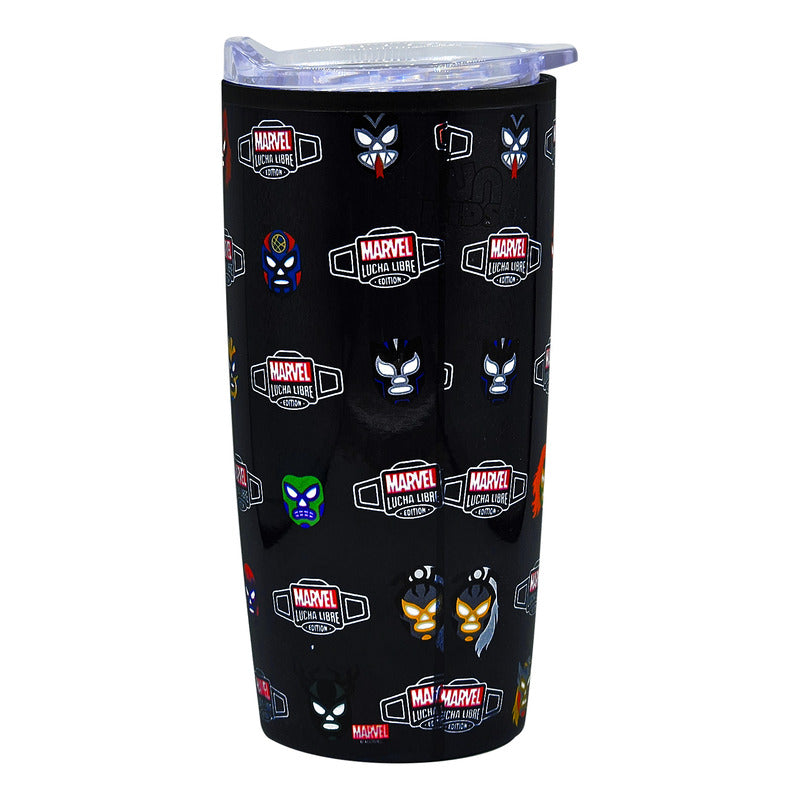 Vaso Termo Con Tapa 450ml Para Adulto Diseños Varios