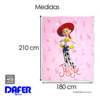 Cobertor Ligero Super Suave Matrimonial Diseños Providencia® Jessy La Vaquerita 850 G Multicolor