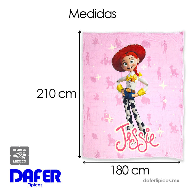 Cobertor Ligero Super Suave Matrimonial Diseños Providencia® Jessy La Vaquerita 850 G Multicolor