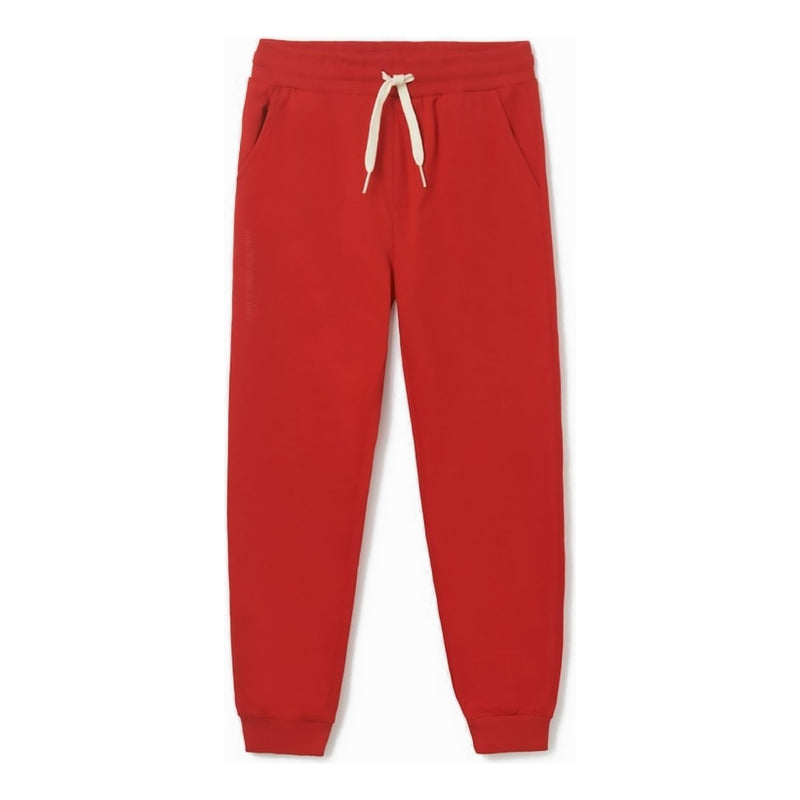 Pants Cómodo Para Niño Mod.744 Marca Mayoral® Rojo Liso 18