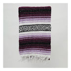 Falsa Artesanal 1.90m X 1.20m Cobija Multiusos Mexicana Geométrico 1 Kg Violeta