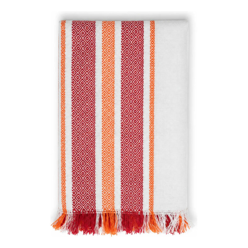 Servilleta De Cocina Multiusos Tejida 45 X 55cm Rojo Rayas
