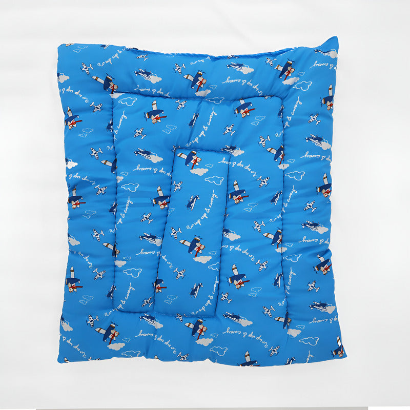 Tapete Estampado Y  Acolchado Transportadora Para Mascota