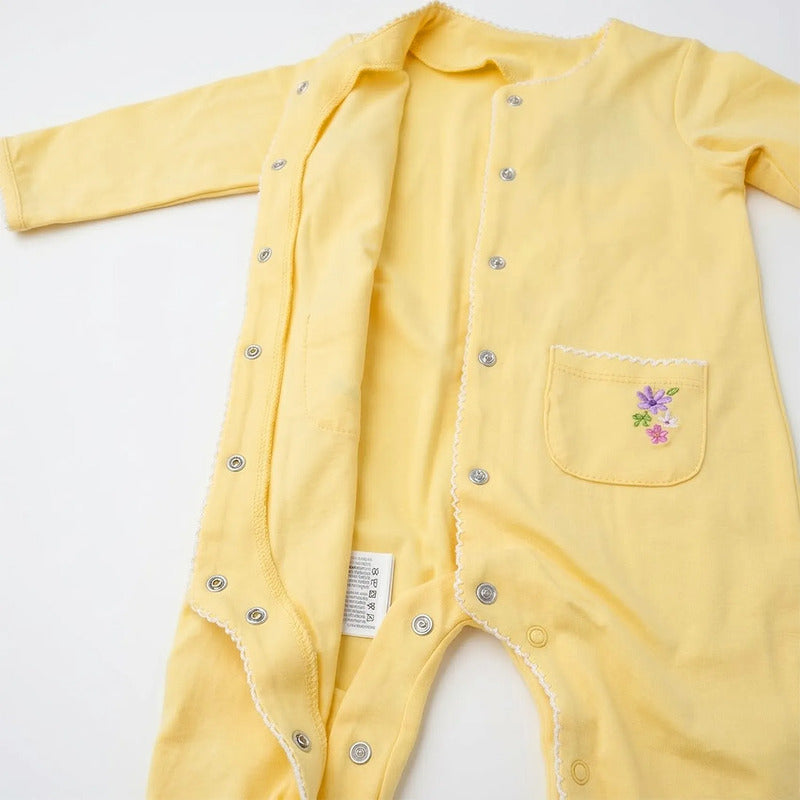 Mameluco Ligero Para Bebé Mod. 1708 Marca Mayoral® Amarillo 18 Meses Lisa
