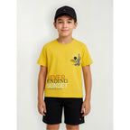 Conjunto Para Niño Short+playera Mod.6653 Marca Mayoral® Amarillo 12