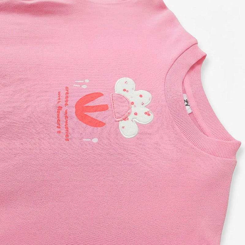 Sudadera Casual Para Niña Mod. Zkgap0202 Marca Zippy® 7-8 Años Rosa Lisa