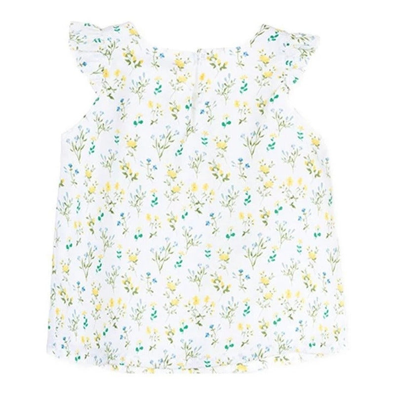 Blusa Floreada Para Niña Mod.016-3791al Marca Losan®