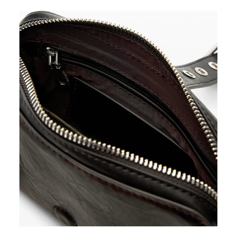 Monedero Bandolera Para Mujer 26sayp08/6009 Desigual® Negro Liso