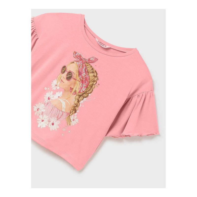 Blusa Para Niña Mod.6051 Colorete Marca Mayoral® Colorete 16 Años