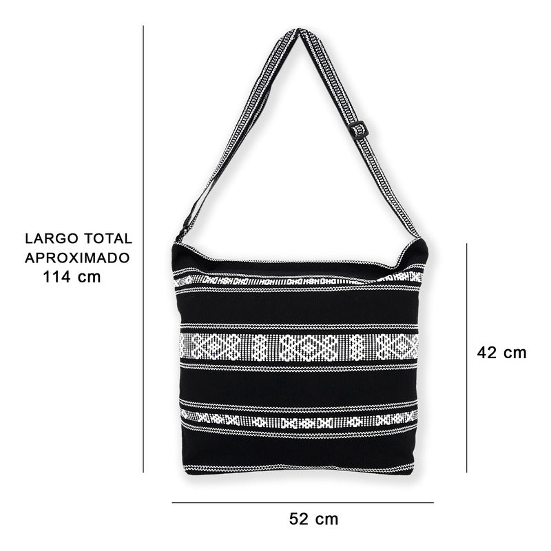 Bolsa Artesanal De Playa Tipo Tote Para Mujer 52x42cm