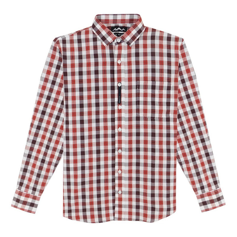 Camisa Regular Fit Cuadros Para Hombre Marca White Peak®