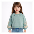 Suéter Cuello Holán Para Niña Mod.4430 Marca Mayoral® Salvia Liso 7 Años