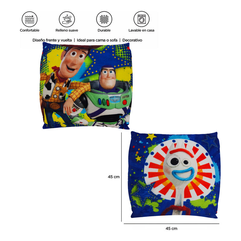 Cojín Reversible Infantil 45x45 Ultra Suave Providencia®